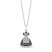 Disney Treasures Alice in Wonderland "Alice" Diamond/Blue Topaz Necklace 1/10 ct tw Sterling Silver 17"