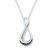 Diamond Infinity Necklace 1/20 cttw Black/White Sterling Silver