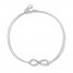 Infinity Mom Sterling Silver Bracelet