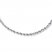 Rope Necklace 14K White Gold 20" Length