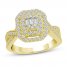 Multi-Diamond Engagement Ring 1 ct tw Baguette/Round-Cut 14K Yellow Gold