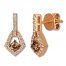 Le Vian Chocolate & Nude Earrings 5/8 ct tw Diamonds 14K Gold