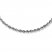 Rope Necklace 14K White Gold 30" Length
