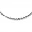 Rope Necklace 14K White Gold 30" Length