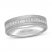 Neil Lane Men's Diamond Wedding Band 3/8 ct tw Round/Baguette 14K White Gold