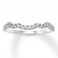 Diamond Wedding Band 1/4 Carat tw 14K White Gold