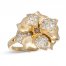 Le Vian Diamond Flower Ring 5/8 ct tw 14K Honey Gold