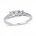 3-Stone Promise Ring 1/6 ct tw Diamonds Sterling Silver