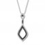 Black & White Diamond Necklace 1/3 ct tw Sterling Silver