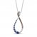 Le Vian Ombré Sapphire Necklace 1/6 ct tw Diamonds 14K Vanilla Gold 18"