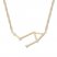 Libra Zodiac Necklace 1/10 ct tw Diamonds 10K Yellow Gold