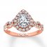 Neil Lane Diamond Engagement Ring 1-1/8 ct tw 14K Two-Tone Gold