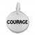Courage Charm Sterling Silver