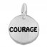 Courage Charm Sterling Silver