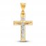 Crucifix Charm 14K Two-Tone Gold