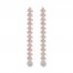 Diamond Drop Earrings 3/8 ct tw Round-cut 10K Rose Gold