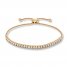 Previously Owned Diamond Bolo Bracelet 1/4 ct tw Round-cut 10K Yellow Gold