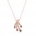 Le Vian Diamond Necklace 1/2 ct tw 14K Strawberry Gold 18"