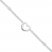 Heart Anklet Sterling Silver 10-inch Length