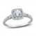 Aquamarine & Diamond Promise Ring 1/10 ct tw Round-Cut Sterling Silver