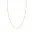Adjustable 22" Square Wheat Chain 14K Yellow Gold Appx. 1mm