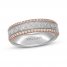 Neil Lane Men's Diamond Wedding Band 3/8 ct tw Round-Cut 14K Two-Tone Gold