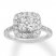 Diamond Engagement Ring 1-3/8 ct tw Round-cut 14K White Gold