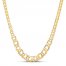 Graduated Link Necklace 14K Yellow Gold 17"