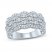 Diamond Anniversary Ring 1 ct tw Round-cut 14K White Gold