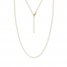 16" Adjustable Round Wheat Chain 14K Yellow Gold Appx. .85mm
