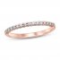 Diamond Anniversary Ring 1/6 ct tw Round-cut 10K Rose Gold