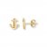 Young Teen Anchor Earrings 14K Yellow Gold