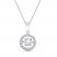 Unstoppable Love Necklace 1/4 ct tw 10K White Gold 19"