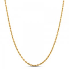 Men's Rope Chain 10K Yellow Gold 18"