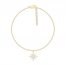Diamond Compass Anklet 1/8 ct tw 10K Yellow Gold