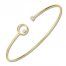 Diamond Bangle 1/10 ct tw Round-cut 10K Yellow Gold