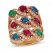 Le Vian Creme Brulee Multi-Gemstone Ring 1-3/4 ct tw Diamonds 14K Strawberry Gold