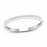 Diamond Wedding Band 1/15 ct tw Round-cut 10K White Gold