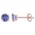 Tanzanite Stud Earrings 14K Rose Gold