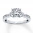 Diamond Engagement Ring 1 Carat tw Round-cut 14K White Gold