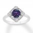 Lab-Created Alexandrite Ring Sterling Silver