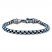 Men's Chain Bracelet Stainless Steel/Blue Ion-Plating 8.5"