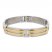 Men's Bracelet Gold Ion Plating Stainless Steel 8.75"