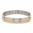 Men's Bracelet Gold Ion Plating Stainless Steel 8.75"