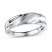 Men's Wedding Ring Diamond Accents 10K White Gold