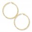 Hoop Earrings 14K Yellow Gold 50mm