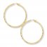 Hoop Earrings 14K Yellow Gold 50mm