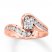 Diamond Engagement Ring 3/4 ct tw Round-cut 14K Two-Tone Gold