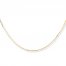Box Chain Necklace 10K Yellow Gold 20" Length
