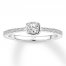 Diamond Engagement Ring 1/3 ct tw Round-cut 10K White Gold